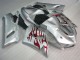 Best 2005-2006 Silver Red Flames Kawasaki ZX6R Motorcycle Fairings Canada