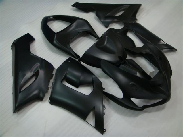 Best 2005-2006 Matte Black Kawasaki ZX6R Bike Fairing Canada