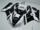 Best 2005-2006 Black White Kawasaki ZX6R Moto Fairings Canada