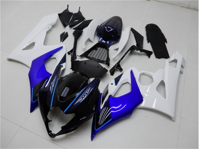 Best 2005-2006 Blue White Suzuki GSXR 1000 Motorcycle Fairing Kits Canada