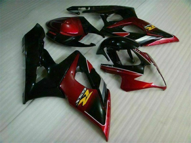 Best 2005-2006 Red Black Suzuki GSXR 1000 Bike Fairing Kit Canada