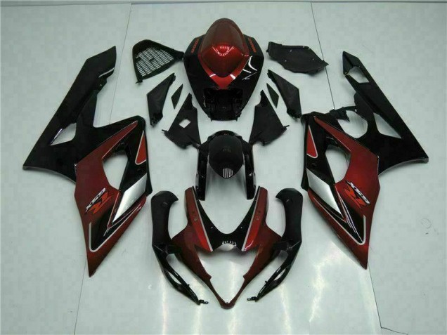 Best 2005-2006 Red Black Suzuki GSXR 1000 Motorbike Fairings Canada