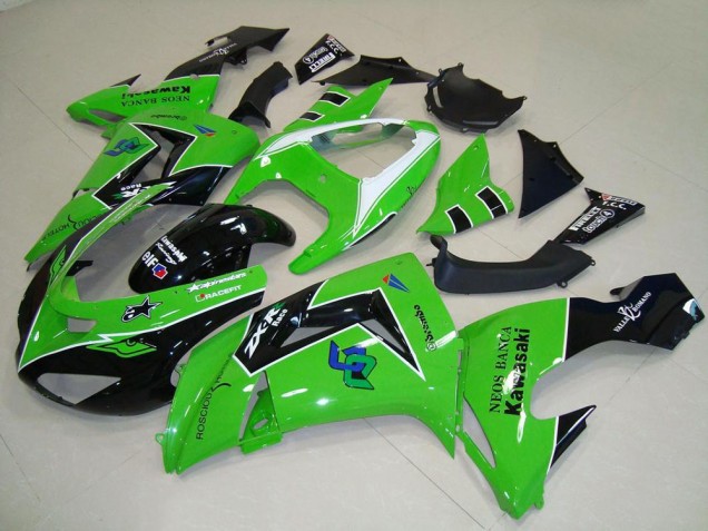 Best 2006-2007 Green Kawasaki ZX10R Motorcycle Fairings Canada