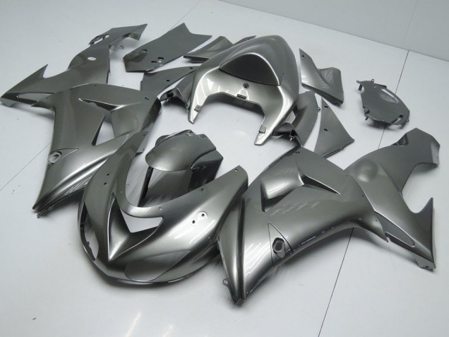 Best 2006-2007 Glossy Grey Kawasaki ZX10R Bike Fairings Canada