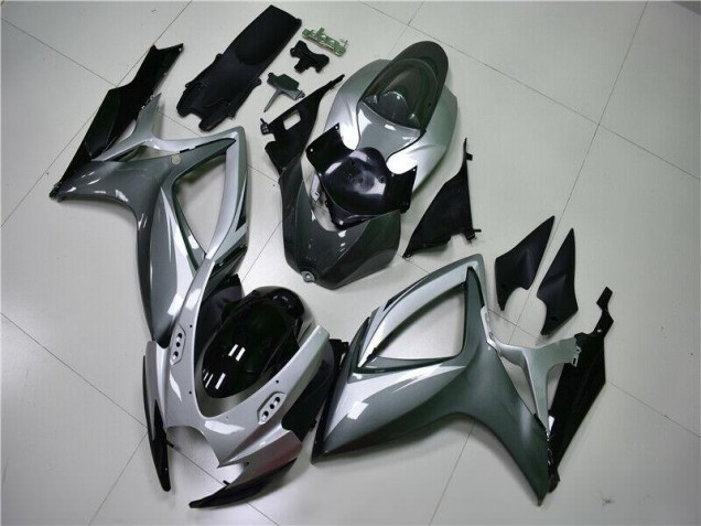 Best 2006-2007 Silver Grey Suzuki GSXR 600/750 Motorcycle Replacement Fairings Canada