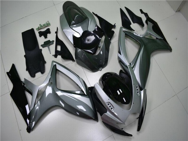 Best 2006-2007 Silver Grey Suzuki GSXR 600/750 Motorcycle Replacement Fairings Canada