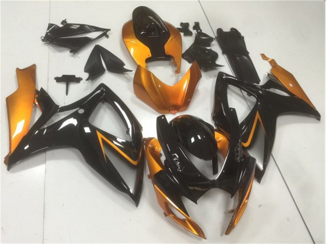 Best 2006-2007 Black Orange Suzuki GSXR 600/750 Motor Fairings Canada