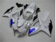 Best 2006-2007 White Blue Suzuki GSXR 600/750 Motorcylce Fairings Canada