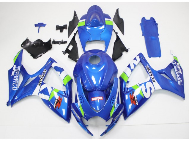 Best 2006-2007 Blue White Suzuki GSXR 600/750 Motorcycle Fairings Canada