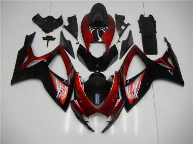 Best 2006-2007 Red Black Suzuki GSXR 600/750 Motor Bike Fairings Canada