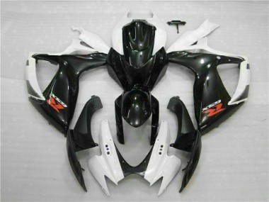 Best 2006-2007 White Black Suzuki GSXR 600/750 Motorcycle Fairings Kit Canada