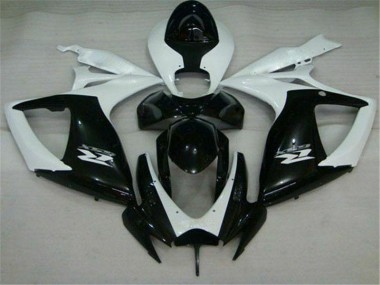 Best 2006-2007 Black White Suzuki GSXR 600/750 Motorcycle Replacement Fairings Canada