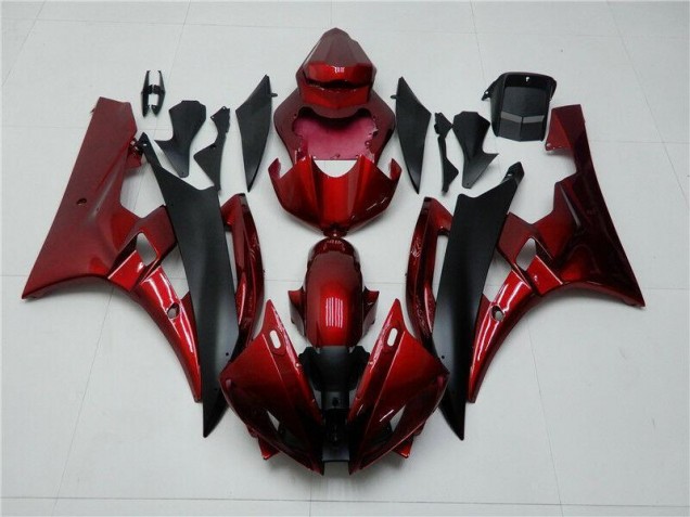 Best 2006-2007 Red Black Yamaha YZF R6 Bike Fairings Canada