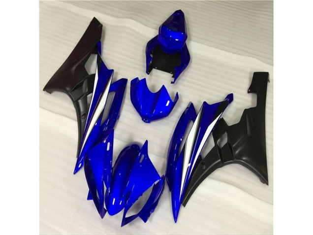 Best 2006-2007 Blue Black Yamaha YZF R6 Motorcycle Fairings Kits Canada