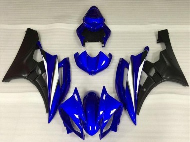 Best 2006-2007 Blue Black Yamaha YZF R6 Motorcycle Fairings Kits Canada