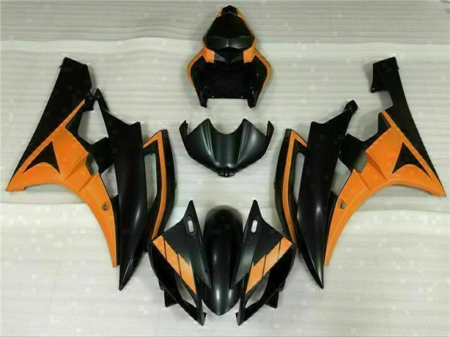 Best 2006-2007 Black Orange Yamaha YZF R6 Motorcycle Fairing Canada