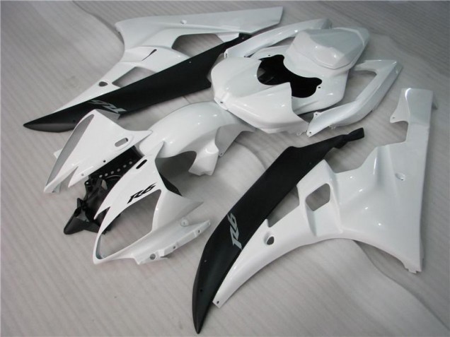 Best 2006-2007 White Black Yamaha YZF R6 Motorcycle Bodywork Canada