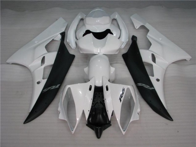 Best 2006-2007 White Black Yamaha YZF R6 Motorcycle Bodywork Canada