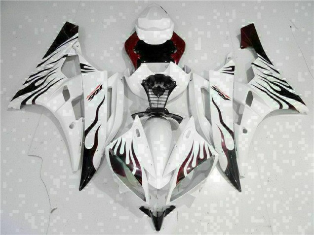 Best 2006-2007 White Yamaha YZF R6 Motorcyle Fairings Canada