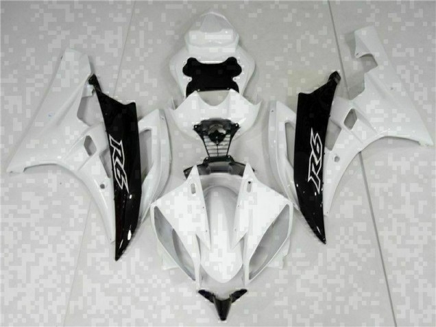 Best 2006-2007 White Black Yamaha YZF R6 Bike Fairings Canada