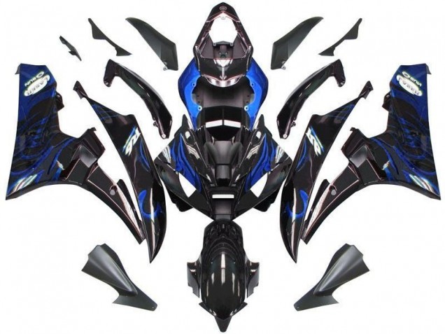 Best 2006-2007 Black Blue Flame Yamaha YZF R6 Motor Bike Fairings Canada