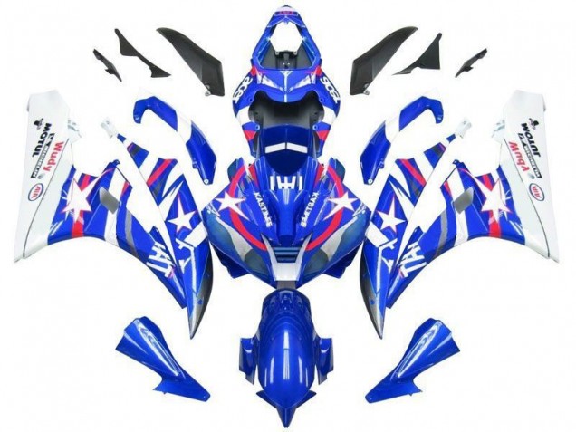 Best 2006-2007 Blue Star Fiat Yamaha YZF R6 Replacement Motorcycle Fairings Canada