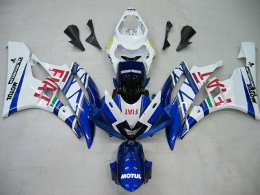 Best 2006-2007 Blue White Motul Red Fiat Yamaha YZF R6 Motorcycle Fairings Kits Canada