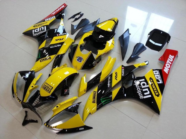 Best 2006-2007 Yellow Monster Lupi Yamaha YZF R6 Motorcycle Fairing Kits Canada