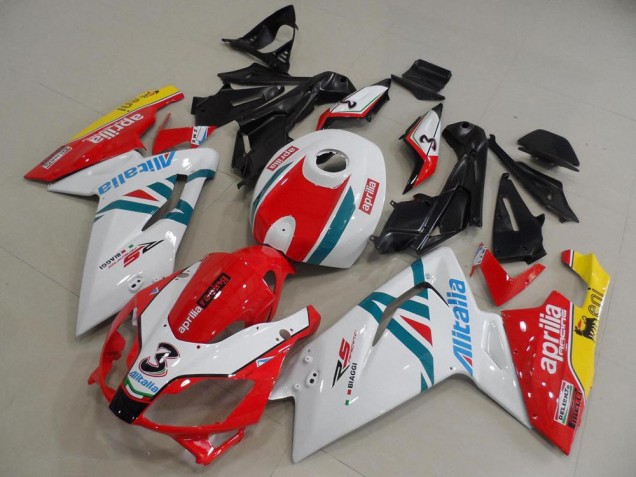 Best 2006-2011 Red and Wihte Aprilia RS125 Bike Fairings Canada