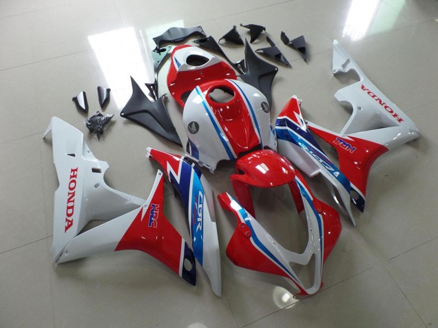 Best 2007-2008 White Red Blue HRC Honda CBR600RR Bike Fairing Kit Canada