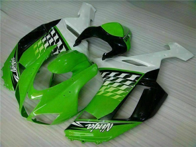 Best 2007-2008 Green White Ninja Kawasaki ZX6R Motorbike Fairing Canada