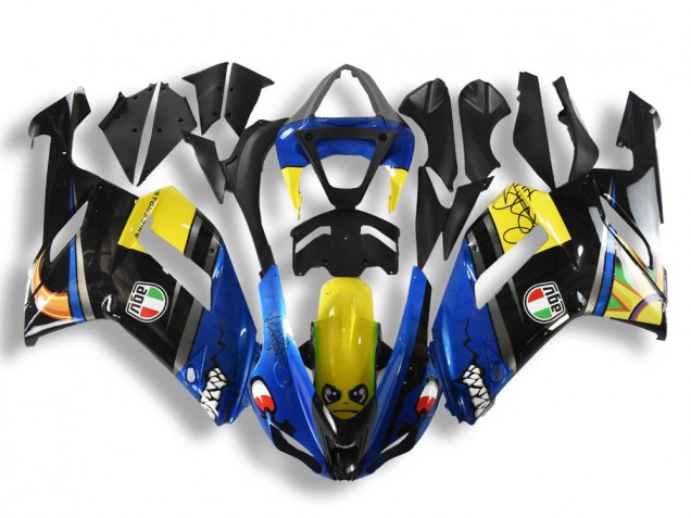 Best 2007-2008 Blue Shark Kawasaki ZX6R Replacement Motorcycle Fairings Canada