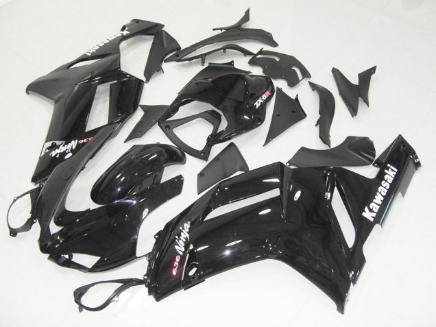 Best 2007-2008 Glossy Black Kawasaki ZX6R Motorcycle Bodywork & Bodywork Canada