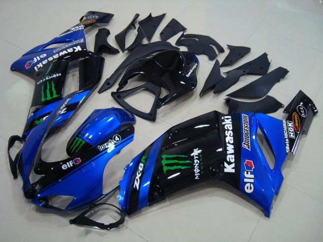 Best 2007-2008 Blue Monster Kawasaki ZX6R Motorbike Fairings Canada