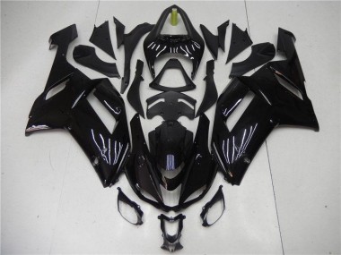 Best 2007-2008 Glossy Black Kawasaki ZX6R Motorcycle Bodywork Canada