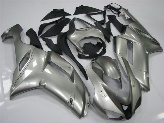 Best 2007-2008 Grey Kawasaki ZX6R Moto Fairings Canada