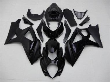 Best 2007-2008 Glossy Matte Black Suzuki GSXR 1000 K7 Replacement Fairings Canada