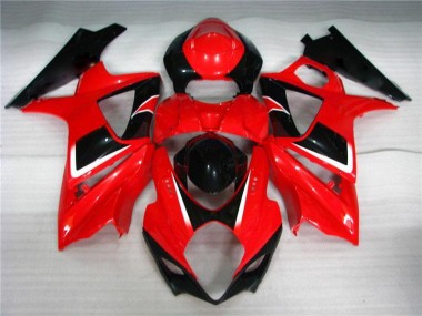 Best 2007-2008 Red Black Suzuki GSXR 1000 K7 Bike Fairings Canada