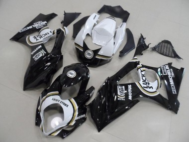 Best 2007-2008 Black Lucky Strike Suzuki GSXR 1000 K7 Bike Fairings Canada