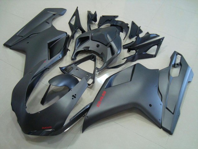 Best 2007-2014 Matte Black Ducati 848 1098 1198 Motorcycle Fairings Kit Canada