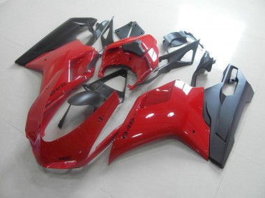 Best 2007-2014 Red Black Ducati 848 1098 1198 Motorcycle Fairing Kits Canada