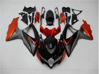 Best 2008-2010 Black Orange Grey Suzuki GSXR 600/750 Motorbike Fairing Kits Canada