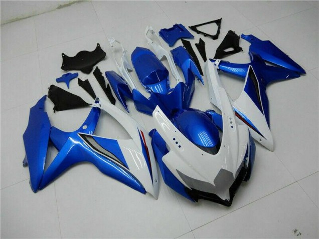 Best 2008-2010 Blue White Suzuki GSXR 600/750 Bike Fairing Canada