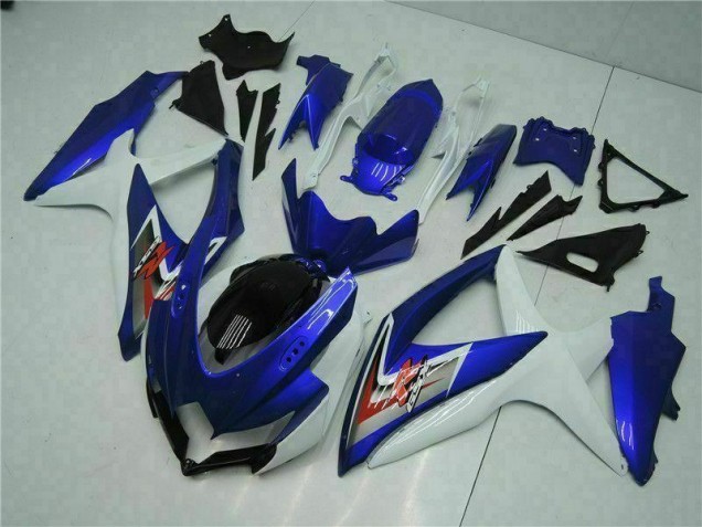 Best 2008-2010 Blue White Suzuki GSXR 600/750 Motorcycle Fairings Canada