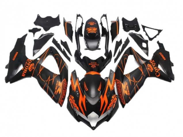 Best 2008-2010 Black Orange Suzuki GSXR 600/750 Bike Fairings Canada