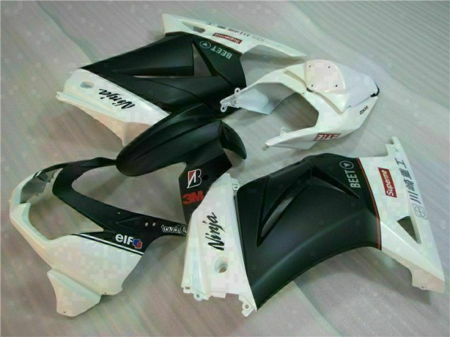 Best 2008-2012 White Black Ninja 3M Kawasaki EX250 Motorcycle Fairings Canada