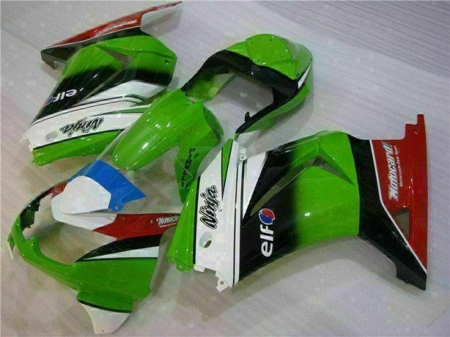 Best 2008-2012 White Green Black Ninja Kawasaki EX250 Motorbike Fairing Canada