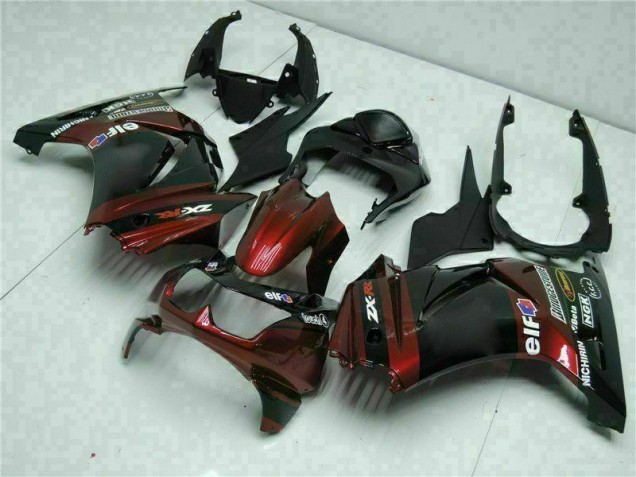 Best 2008-2012 Black Kawasaki EX250 Bike Fairing Kit Canada