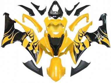 Best 2008-2016 Yellow Black Flame R6 Yamaha YZF R6 Replacement Motorcycle Fairings Canada