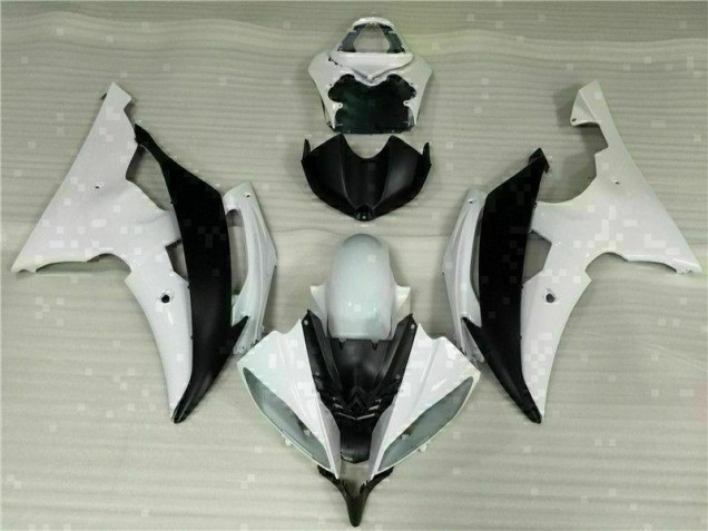 Best 2008-2016 White Black Yamaha YZF R6 Motorcycle Fairings Kit Canada